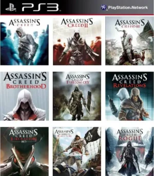 Portada o Cover de Juego Digital ps3 Assassins Creed Pack 9 x 1